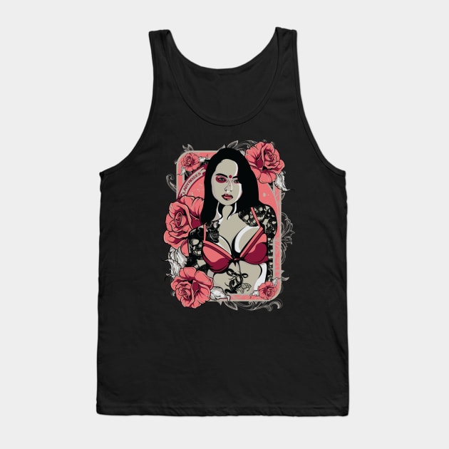 Lady rose Tank Top by gblackid